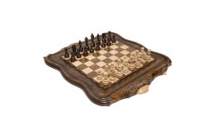 Шахматы + Нарды резные Арарат 2, 60 Ohanyan
