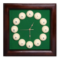 Часы Fortuna Бильярд SR4666 коричневые 44x44см