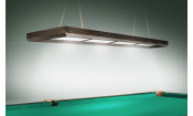 Лампа Evolution 4 секции ПВХ (ширина 600) (Пленка ПВХ Текстура черная,фурнитура медь антик)