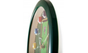 Часы настенные "12 шаров" D30 см (зеленые), пластик