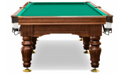 Бильярдный стол  "Ильмень" (9 футов, 6 ног, 25мм камень) борта ясень (пирамида)