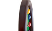 Часы настенные "12 шаров" D27 см (черные), деревянные