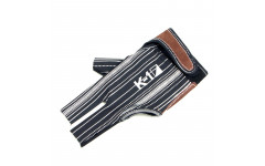 Перчатка бильярдная "K-1" (черная, серебро, вставка кожа)