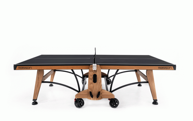Теннисный стол складной для помещений "RASSON PREMIUM T03 Indoor" (274 х 152,5 х 76 см, натуральный дуб) с сеткой